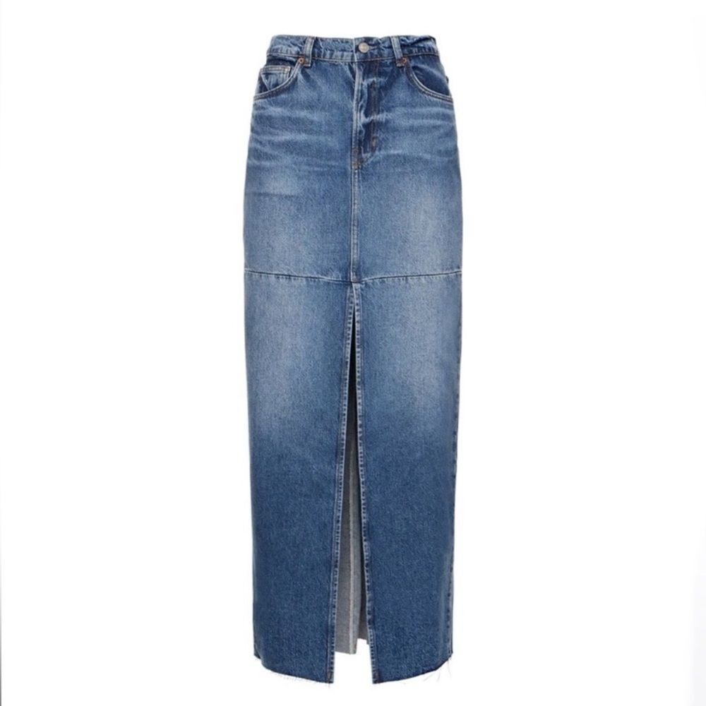 Reformation Tazz Maxi Denim Skirt size 28
